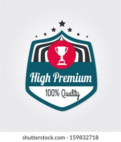 guaranteed  seal over gray background vector illustration