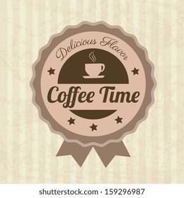 guaranteed  seal over lineal background vector illustration
