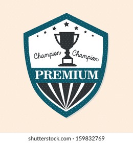 guaranteed  seal over pink background vector illustration