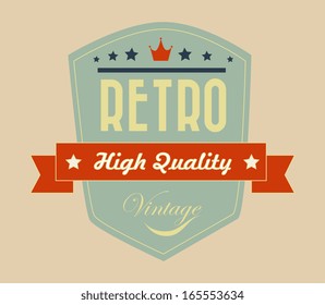 guaranteed  seal over pink background vector illustration
