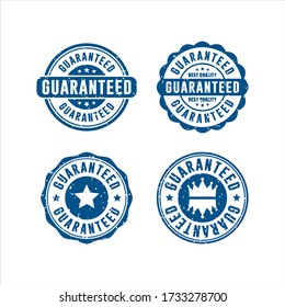 Colección de diseño vectorial de estampillas garantizadas para tienda 
