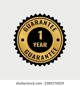 Guaranteed vector design golden and blak color