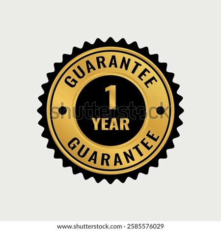 Guaranteed vector design golden and blak color