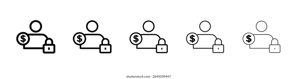 Guarantor icon filled flat sign concept for web design.