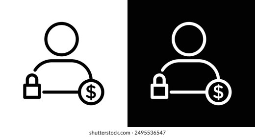 Guarantor line icon vector illustration set.