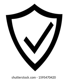 Guaranty shield vector icon on white background. Flat vector guaranty shield icon symbol sign from modern e commerce and payment collection for mobile concept and web apps design.