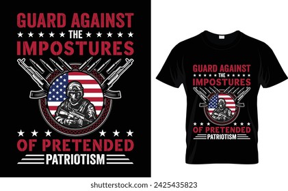 Guard against  the  impostures  of pretended  patriotism  George Washington t-shirt vector illustrator