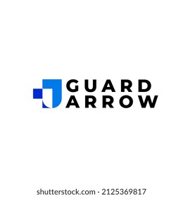 guard arrow dualmeaning logo combination