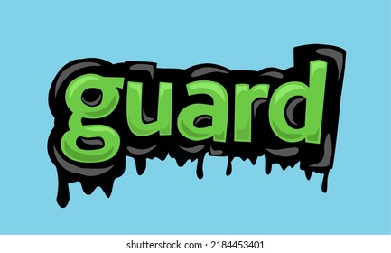 GUARD background writing vector design very cool and simple