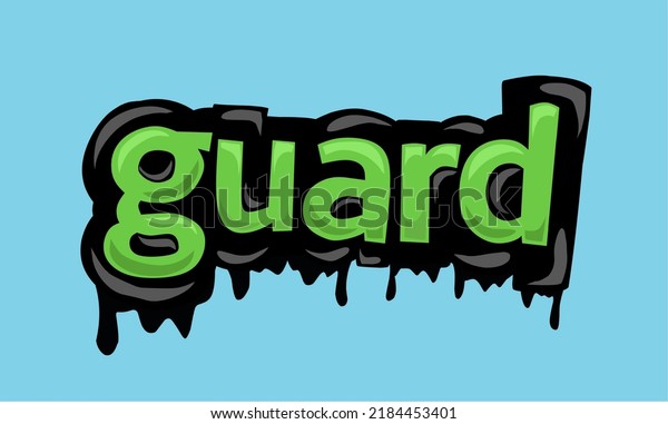 GUARD background writing vector design very cool\
and simple