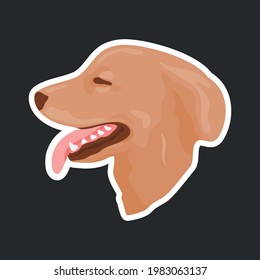 guard dog face illustration, perfect for logo, design element, mascot or etc.