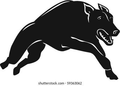  Guard Dog Vector Illustration
