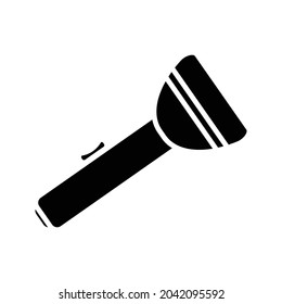 Icono de la linterna de protección en un fondo blanco para uso web y móvil