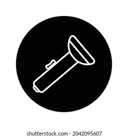 Guard flashlight icon on a white background use for web and mobile