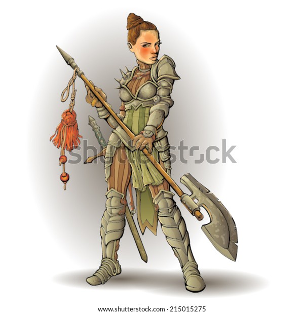 Guard Girl Stock Vector (Royalty Free) 215015275 | Shutterstock