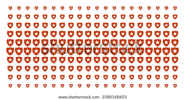 Guard Icon Halftone Pattern Designed Backgrounds Stock Vector (Royalty ...