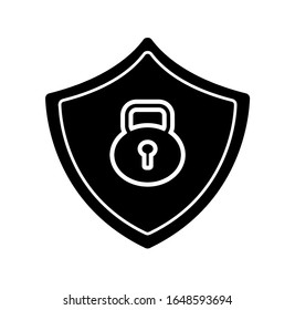 icono de protección en fondo blanco