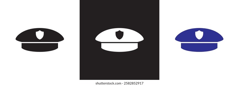 Guard icon set. Containing shield protection vector .   isolated on white and black background. vector illustration. EPS 10