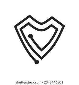 Guard logo template. Icon Illustration Brand Identity. Isolated and flat illustration. Vector graphic
