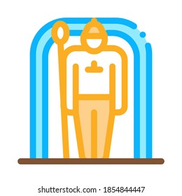 guard man icon vector. guard man sign. color symbol illustration