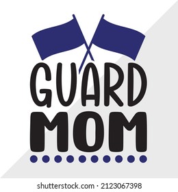 Guard Mom Printable Vector Illustration svg