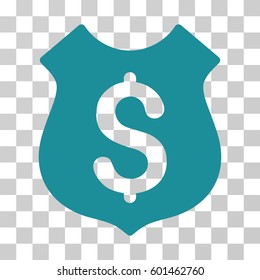 Guard Price icon. Vector illustration style is flat iconic symbol, soft blue color, transparent background. Designed for web and software interfaces.