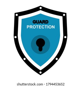 guard protection, security guard vector design 