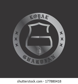 guard shield art emblem