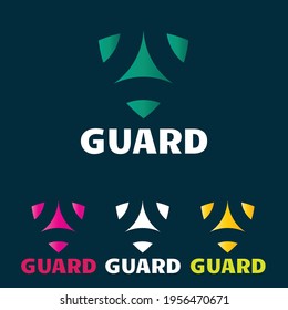 Guard shield creative modern stylish vector logo design 2021. New logo design.