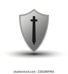 Guard Shield icon. Vector illustration. EPS10.