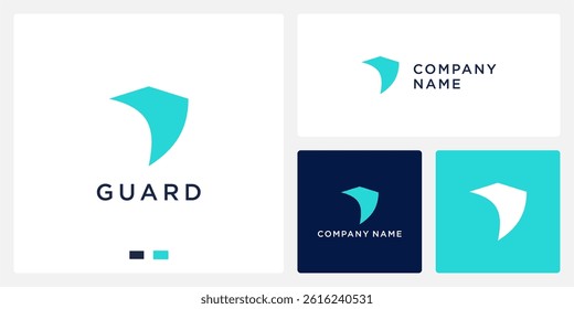 Guard shield logo design template