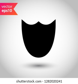 Guard symbol. Shield icon. Protection sign. Eps 10 flat vector icon