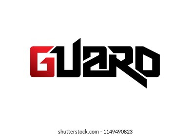 Guard typography design vector, for t-shirt, poster and other uses