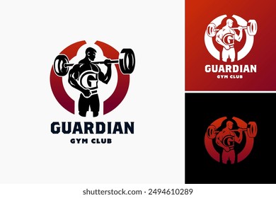 La Plantilla con el logotipo del club de gimnasio Guardian representa protección y fortaleza, adaptada para clubes de fitness y artes marciales.