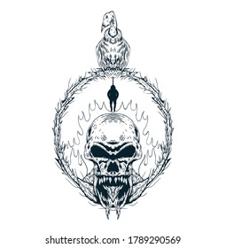 the guardian from hell illustration art