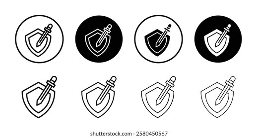 Guardian icon Vector logo outline