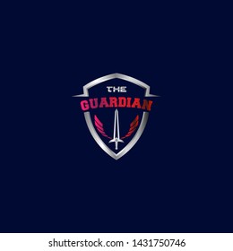 The Guardian Logo Modern Design Vector