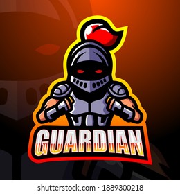 Guardian mascot esport logo design
