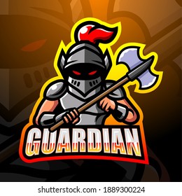 Guardian mascot esport logo design