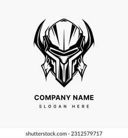 Guardian Shield Logo  Forge a powerful brand identity with an armor inspired illustration that symbolizes protection and security.