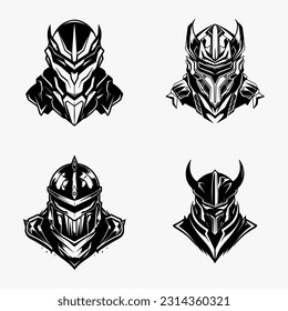 Guardian Shield Logo  Forge a powerful brand identity with an armor inspired illustration that symbolizes protection and security.