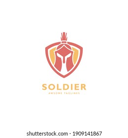 Guardian Shield Symbol Design Template Flat Style Vector