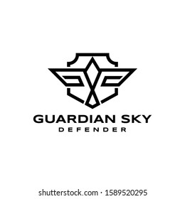 Guardian Sky Defender Logo Shape. 