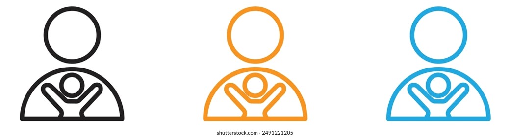 Guardian vector logo set collection for web app ui