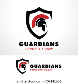 Guardians Logo Template Design Vector, Emblem, Design Concept, Creative Symbol, Icon