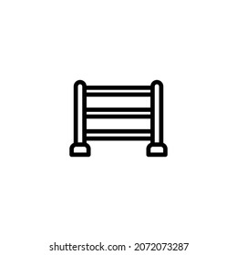guardrail icon illustration vector graphic