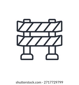 Leitplankensymbol. vector.Editable stroke.linear style Zeichen zur Verwendung Web-Design, logo.Symbol-Illustration.