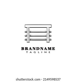 patrón de diseño de icono de logotipo de guardrade imagen de vector aislado negro