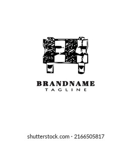patrón de diseño de icono de logotipo de guardrade imagen de vector aislado negro
