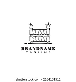 guardrail logo icon design template black modern isolated vector illustration